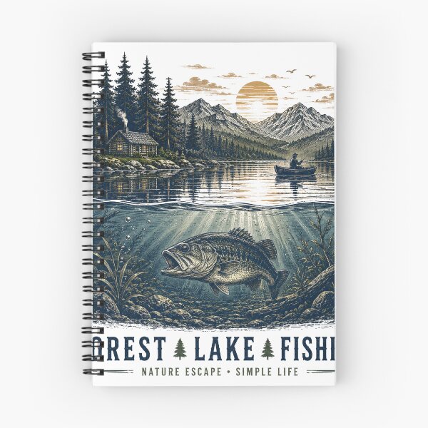 Item preview, Forest Lake Fishing Wilderness Nature Escape designed and sold by TeeVerse27.