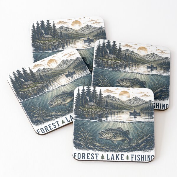 Item preview, Forest Lake Fishing Wilderness Nature Escape designed and sold by TeeVerse27.