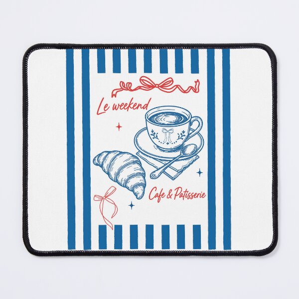 Item preview, Weekend Coffee Croissants And A Little Parisian Calm designed and sold by FreshVibe Prints.