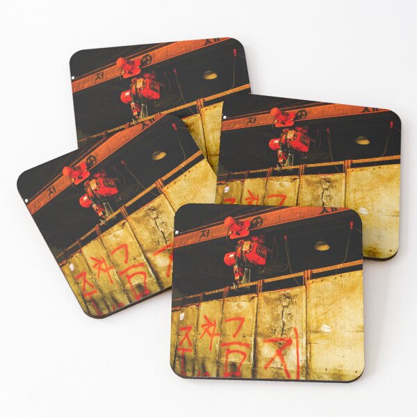 Item preview, Rusted Warehouse Wall Red Graffiti Marks | 붉은낙서 designed and sold by HyunDam.
