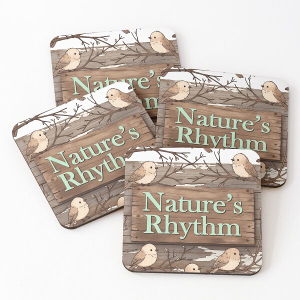 Item preview, Rustic Minimal Bird Art – Nature’s Rhythm on Wooden Plank Texture designed and sold by EdgeSphere.