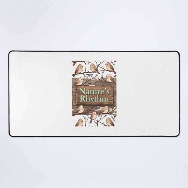 Item preview, Rustic Minimal Bird Art – Nature’s Rhythm on Wooden Plank Texture designed and sold by EdgeSphere.