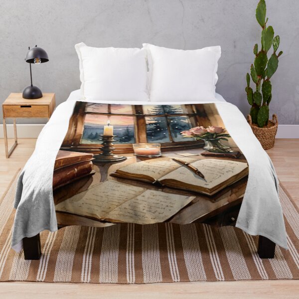 Artikelvorschau, Art - Cozy Interior, Peaceful Winter Ambience in Watercolor entworfen und verkauft von Reverso-Design.