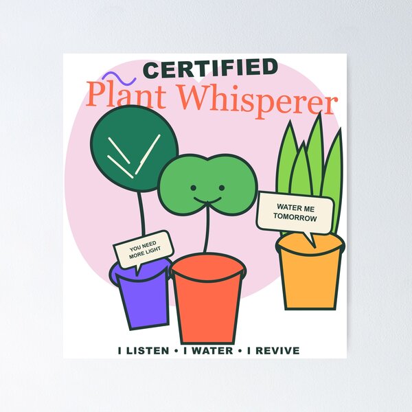 Item preview, Certified Plant Whisperer – Funny Houseplant Lover Design designed and sold by FlamoArt.