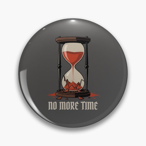 Item preview, NO MORE TIME - Broken Hourglass Gothic designed and sold by Zazz Lee.