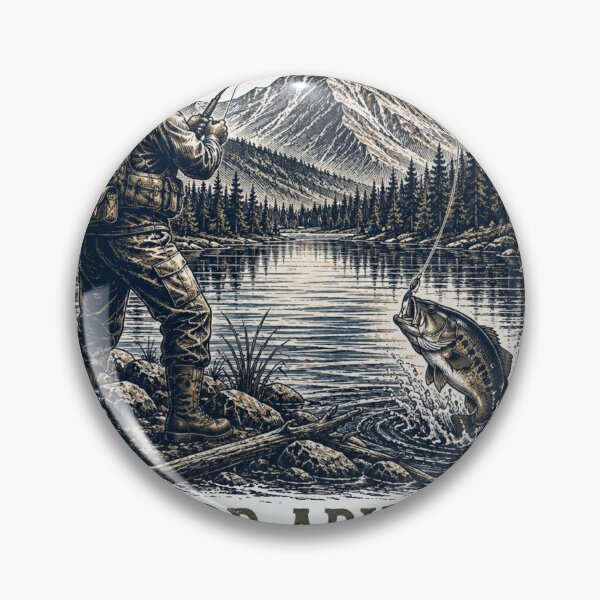 Item preview, Outdoor Adventure Old School Fishing Wilderness designed and sold by TeeVerse27.