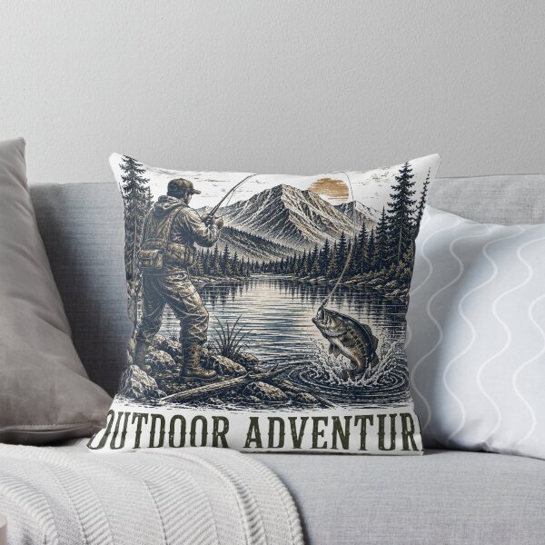 Item preview, Outdoor Adventure Old School Fishing Wilderness designed and sold by TeeVerse27.
