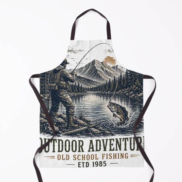 Item preview, Outdoor Adventure Old School Fishing Wilderness designed and sold by TeeVerse27.
