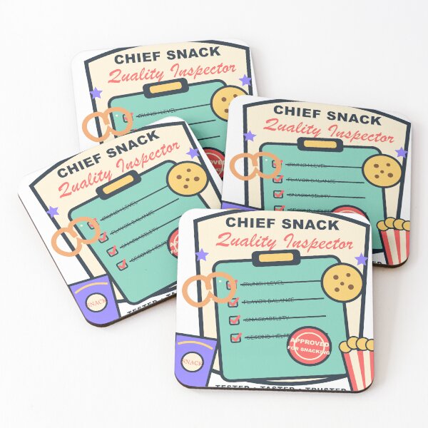 Item preview, Chief Snack Quality Inspector – Funny Food Tester Design designed and sold by FlamoArt.