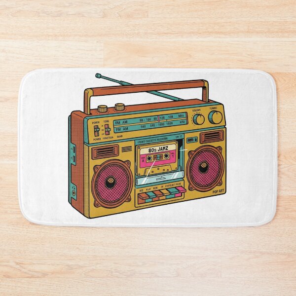 Item preview, ​"80s Retro Boombox Cassette Player Pop Art Aesthetic" designed and sold by Malalese.