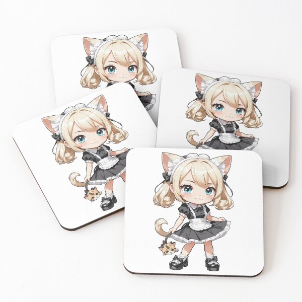 Item preview, Sweet Honey Cat Maid – Cute Kawaii Anime Girl designed and sold by bella-rosa87.