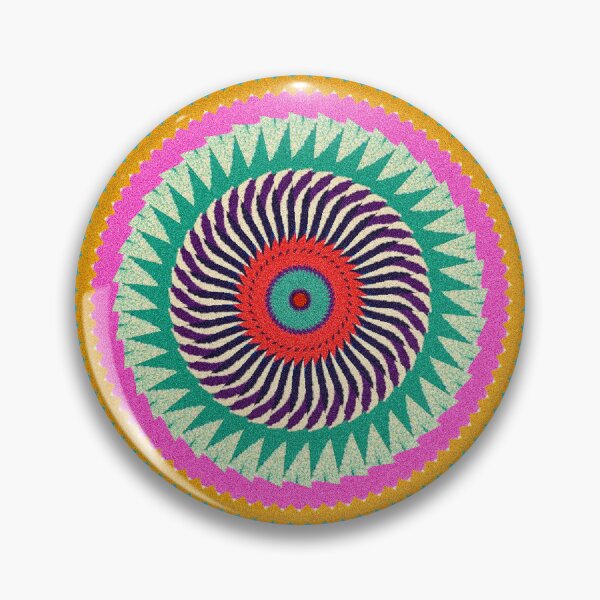 Item preview, Psychedelic Geometric Mandala | Vibrant Op Art Abstract Pattern designed and sold by ccheckcheckk.