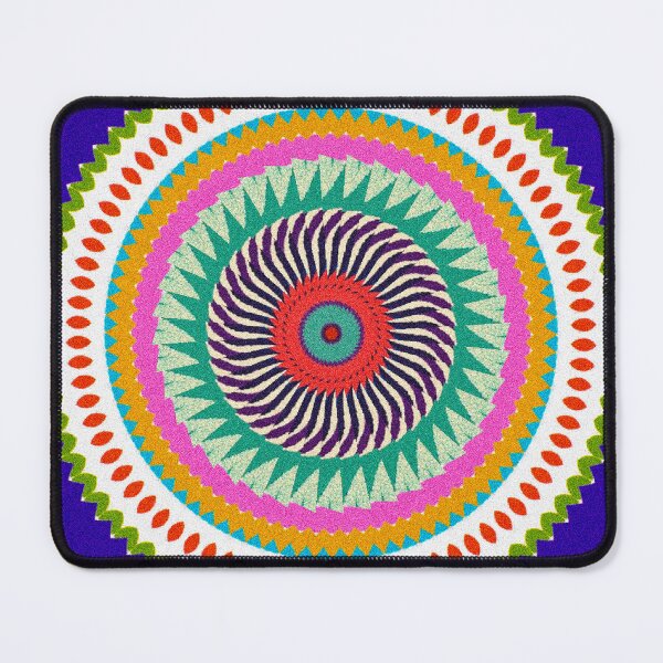 Item preview, Psychedelic Geometric Mandala | Vibrant Op Art Abstract Pattern designed and sold by ccheckcheckk.