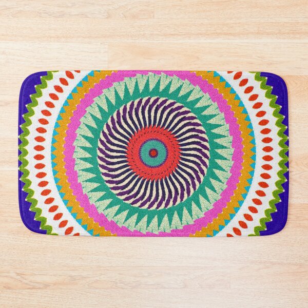 Item preview, Psychedelic Geometric Mandala | Vibrant Op Art Abstract Pattern designed and sold by ccheckcheckk.