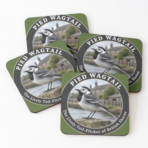 Item preview, PIED WAGTAIL   – The Lively Tail‑Flicker of British Shores designed and sold by The Digital Compass.