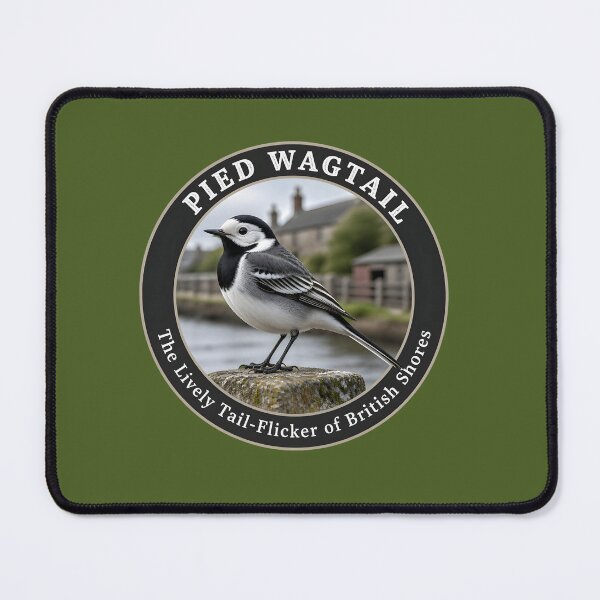 Item preview, PIED WAGTAIL – The Lively Tail‑Flicker of British Shores designed and sold by The Digital Compass.
