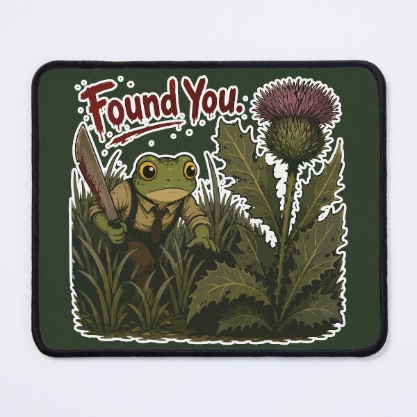 Item preview, Found You Funny Horror Frog Sticker – Weed Hunter Cartoon designed and sold by SimplePoDesign.