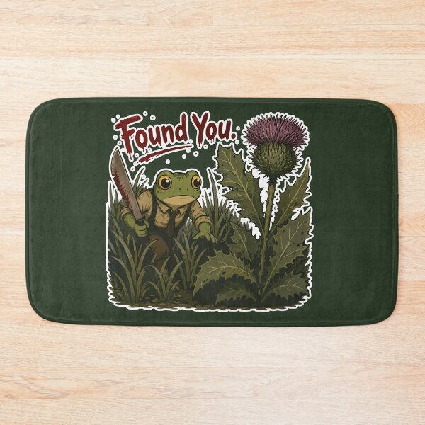 Item preview, Found You Funny Horror Frog Sticker – Weed Hunter Cartoon designed and sold by SimplePoDesign.
