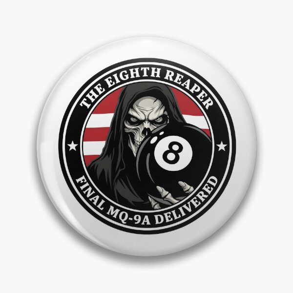 Item preview, USAF MQ-9A Reaper: "The Eighth Reaper - Final MQ-9A Delivered" Commemorative Patch designed and sold by CharlieDesings.