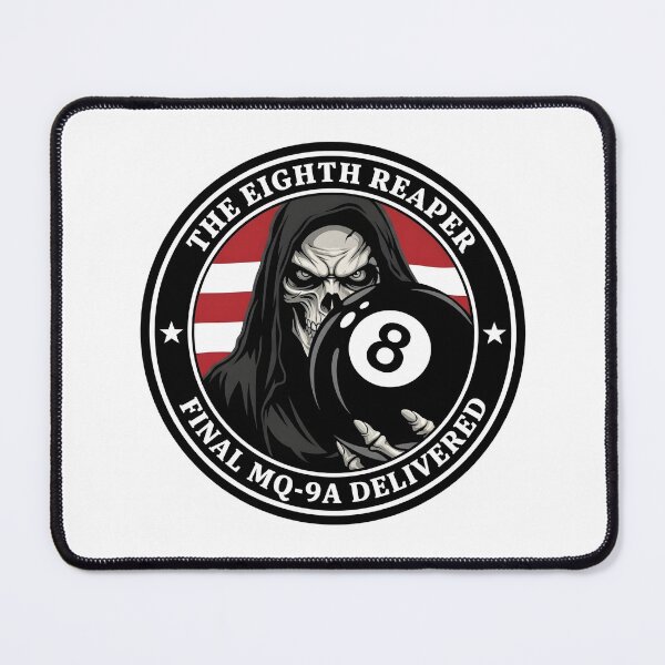Item preview, USAF MQ-9A Reaper: "The Eighth Reaper - Final MQ-9A Delivered" Commemorative Patch designed and sold by CharlieDesings.