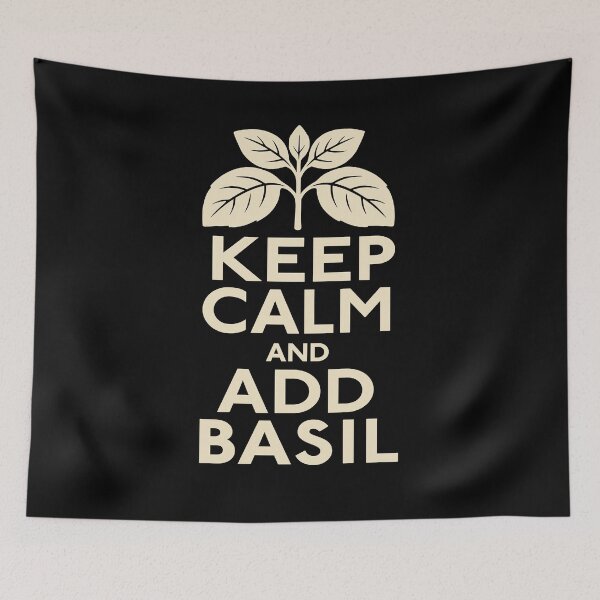 Item preview, Keep Calm And Add Basil Cooking with Herbs designed and sold by AntiqueImages.