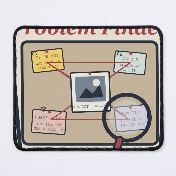 Item preview, Full-Time Problem Finder – Funny Detective Work Design designed and sold by FlamoArt.