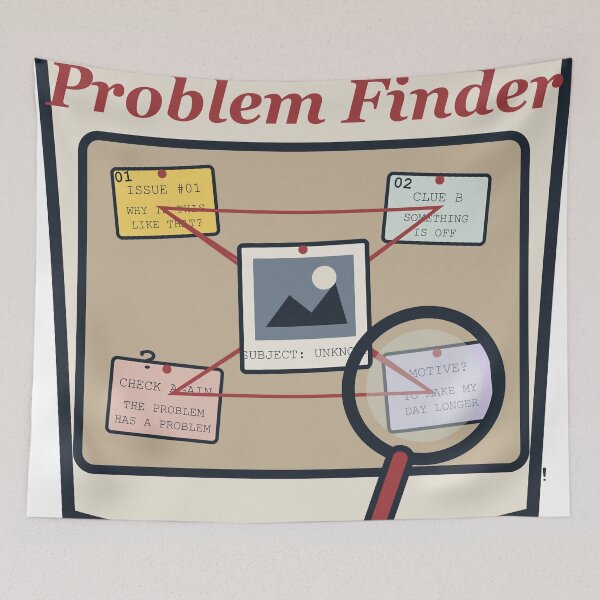 Item preview, Full-Time Problem Finder – Funny Detective Work Design designed and sold by FlamoArt.