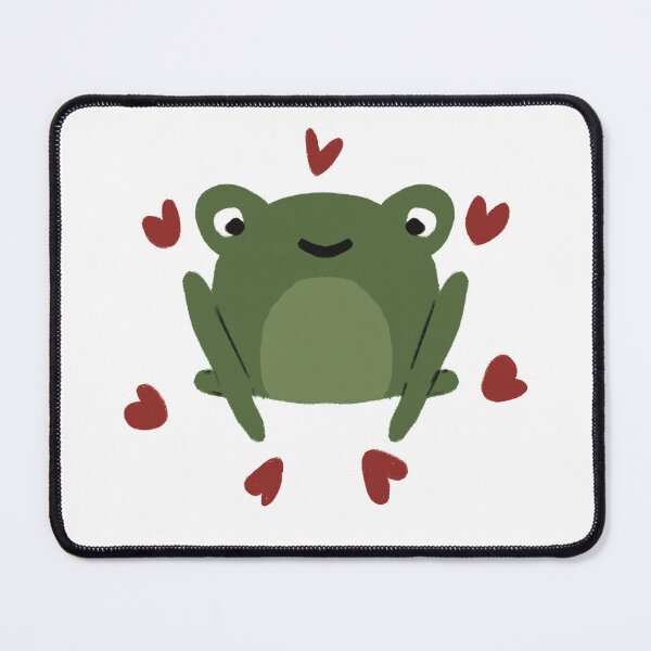 Item preview, Frog with red hearts designed and sold by DaisyRoseBliss.