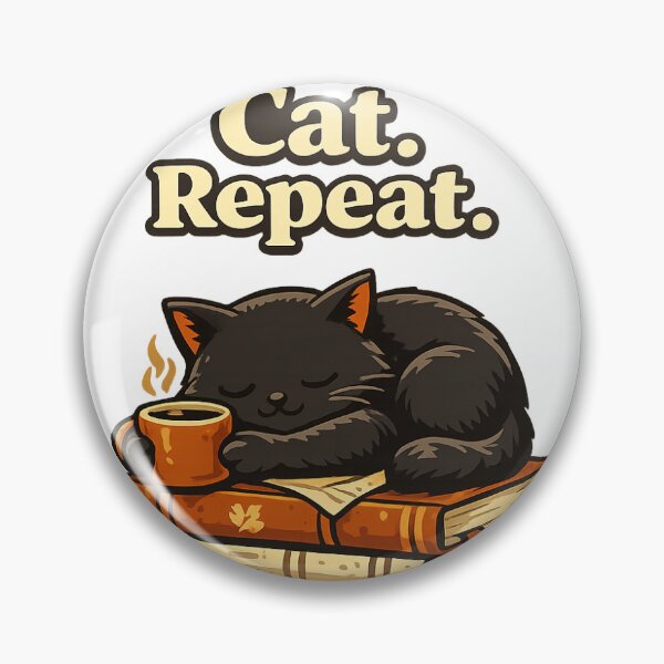 Item preview, Books Coffee Cat Repeat Cute Black Cat Book Lover Reading Gift designed and sold by beweve6.