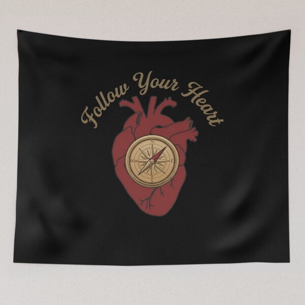 Item preview, FOLLOW YOUR HEART - Anatomical Heart Compass designed and sold by Zazz Lee.