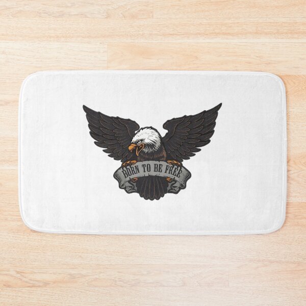 Item preview, American Bald Eagle: "Born to Be Free" Patriotic Emblem designed and sold by CharlieDesings.