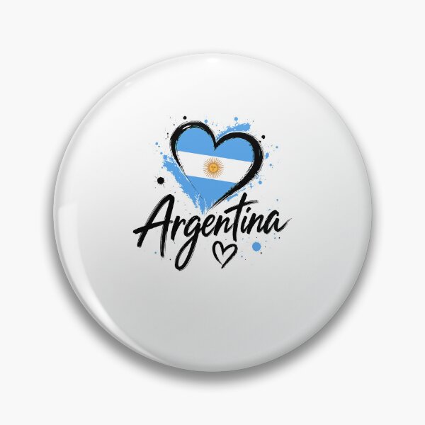 Item preview, Argentina Heart Flag Love Patriotic Gift for Proud Argentine Supporters designed and sold by DarylPope.