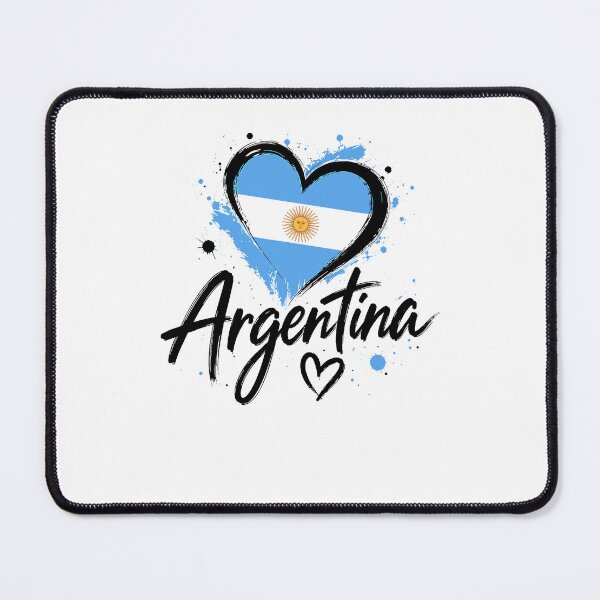 Item preview, Argentina Heart Flag Love Patriotic Gift for Proud Argentine Supporters designed and sold by DarylPope.