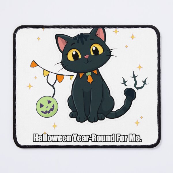 Item preview, Black Cat - Halloween Year-Round For Me - Funny Black Cat Gift designed and sold by pawdrops.