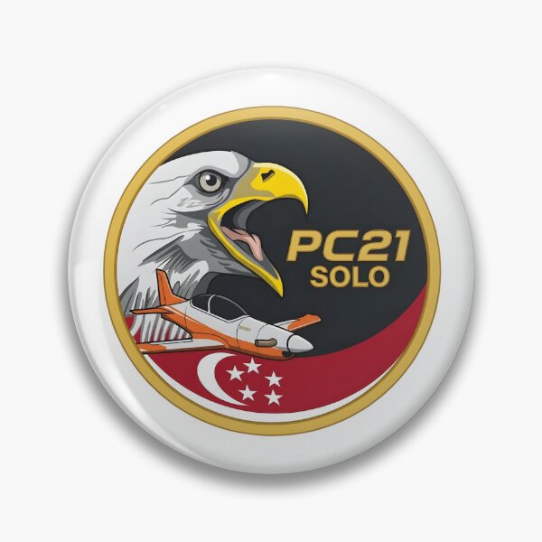 Item preview, RSAF Pilatus PC-21 Solo Display Team Commemorative Emblem designed and sold by CharlieDesings.