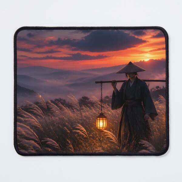 Item preview, Wandering Traveler with Lanterns at Twilight designed and sold by sigmaartstudio.