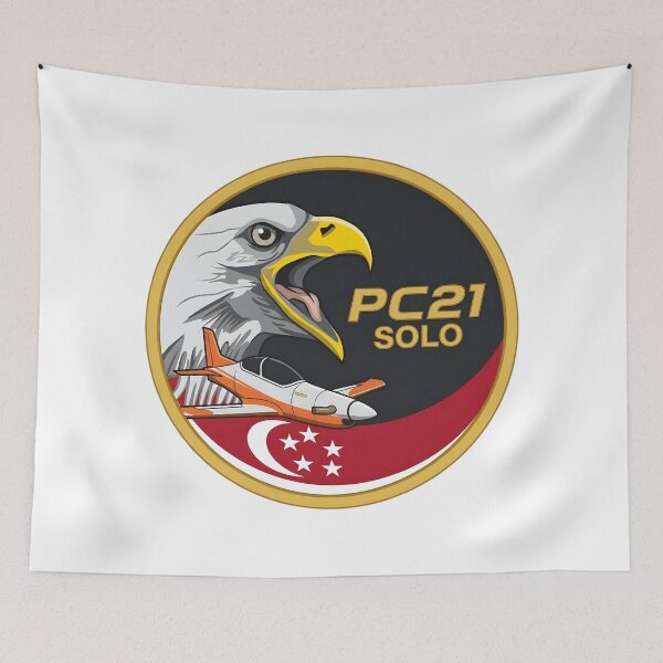Item preview, RSAF Pilatus PC-21 Solo Display Team Commemorative Emblem designed and sold by CharlieDesings.