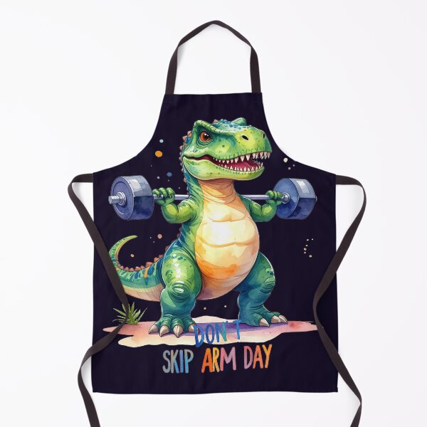Item preview, Don't Skip Arm Day – Funny T-Rex at the Gym designed and sold by LiskoDesign.