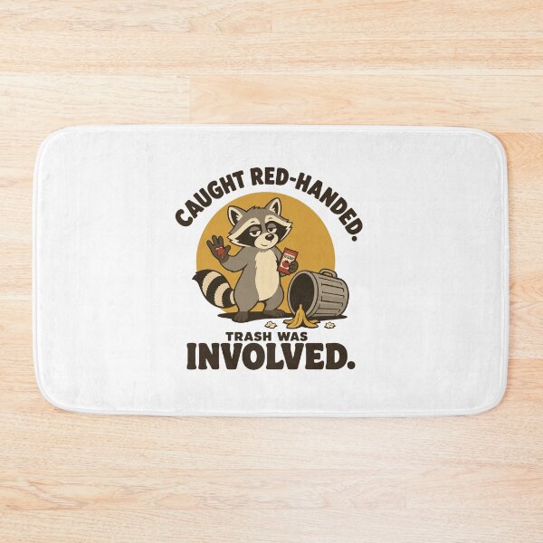Item preview, Caught Red Handed Raccoon Trash Bandit designed and sold by ANALOG MISCHIEF.