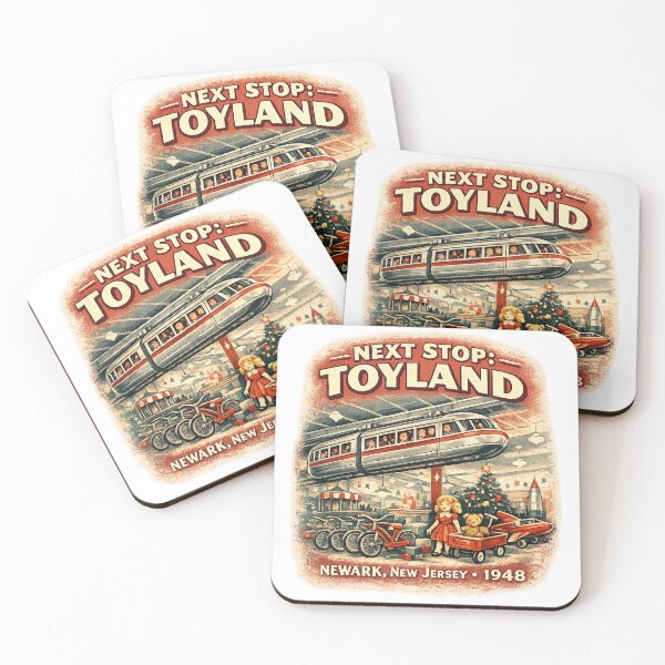 Item preview, Next Stop Toyland – Newark Monorail 1948 designed and sold by Past in Threads.