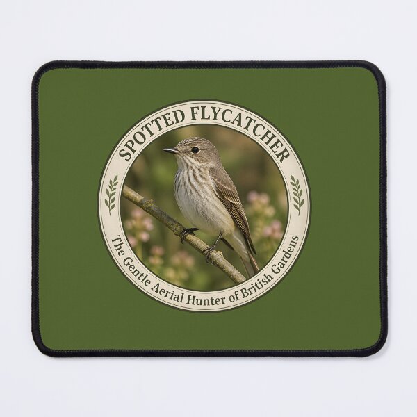 Item preview, SPOTTED FLYCATCHER    – The Gentle Aerial Hunter of British Gardens designed and sold by The Digital Compass.