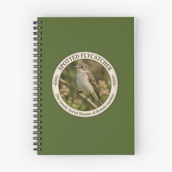 Item preview, SPOTTED FLYCATCHER    – The Gentle Aerial Hunter of British Gardens designed and sold by The Digital Compass.