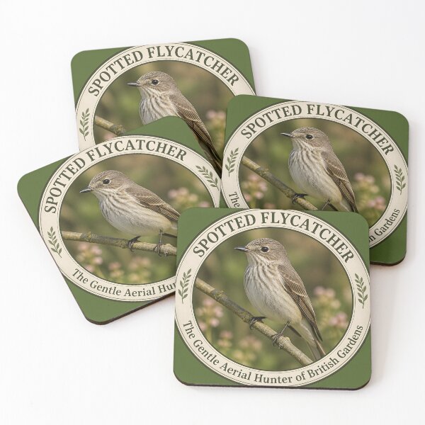 Item preview, SPOTTED FLYCATCHER    – The Gentle Aerial Hunter of British Gardens designed and sold by The Digital Compass.
