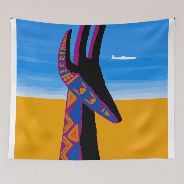 Item preview, Air Afrique Vintage African Travel Poster designed and sold by RetroAviation.