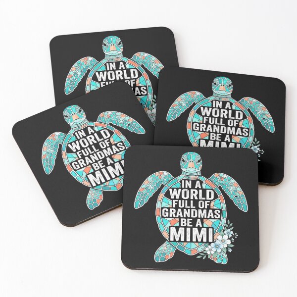 Item preview, In A World Full of Grandmas Be A Mimi Sea Turtle T-Shirt | Cute Grandma Beach Graphic Gift designed and sold by Trendably.