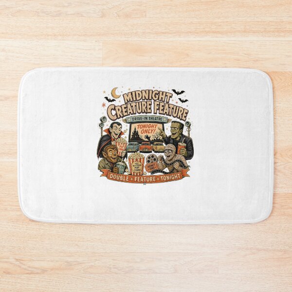 Item preview, Midnight Creature Feature Drive In Theatre Retro Horror Movie Night designed and sold by DarylPope.