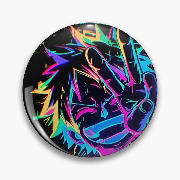 Item preview, Neon Pirate Hero | Cyberpunk Anime Inspired Glow Pop Art Illustration designed and sold by Dyan4.