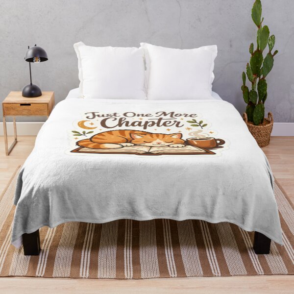 Item preview, Just One More Chapter Cute Cat Reading Sticker | Book Lover Aesthetic | Cozy Reader Gift designed and sold by GenZStickerHub1.