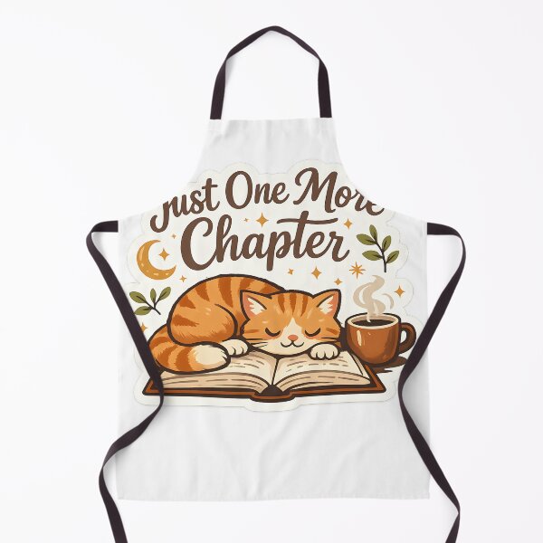 Item preview, Just One More Chapter Cute Cat Reading Sticker | Book Lover Aesthetic | Cozy Reader Gift designed and sold by GenZStickerHub1.