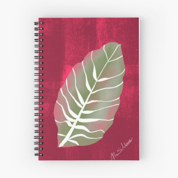 Item preview, Red Tropical Monstera Leaf Art Print designed and sold by altastudio.